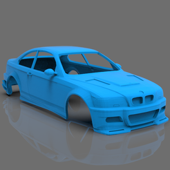untitled.1362.png Archivo STL BMW M3 E46 -- CARROCERIA -- ESCALA 1/24・Plan para descargar y imprimir en 3D