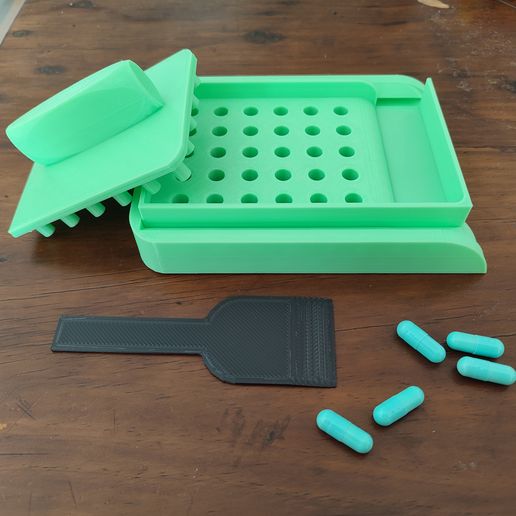 💊 Manual capsule filling machine for gelatin capsules・ STL File for 3D