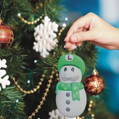 IMG_1380.jpg Snow Luigi Christmas ornament