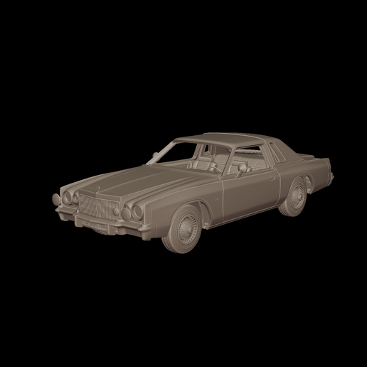 crysler cordoba 1975 3d print model