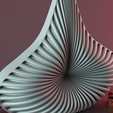 render_3.png Geometric Striped Swirl Spiral Bendy Candle