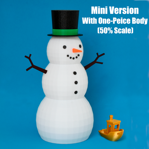 ☃️ Fast-Print Giant Snowman Christmas Decoration (Vase