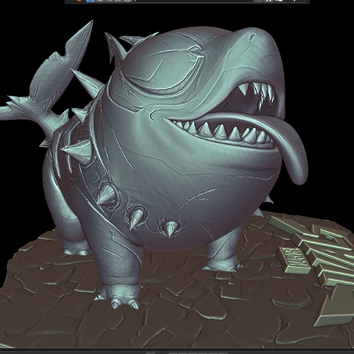 blender_YAxP5IyM2b.png Jeff the land Shark Devouring Duo Costume Marvel Rivals Clothed Custom Figurine Holiday GIft