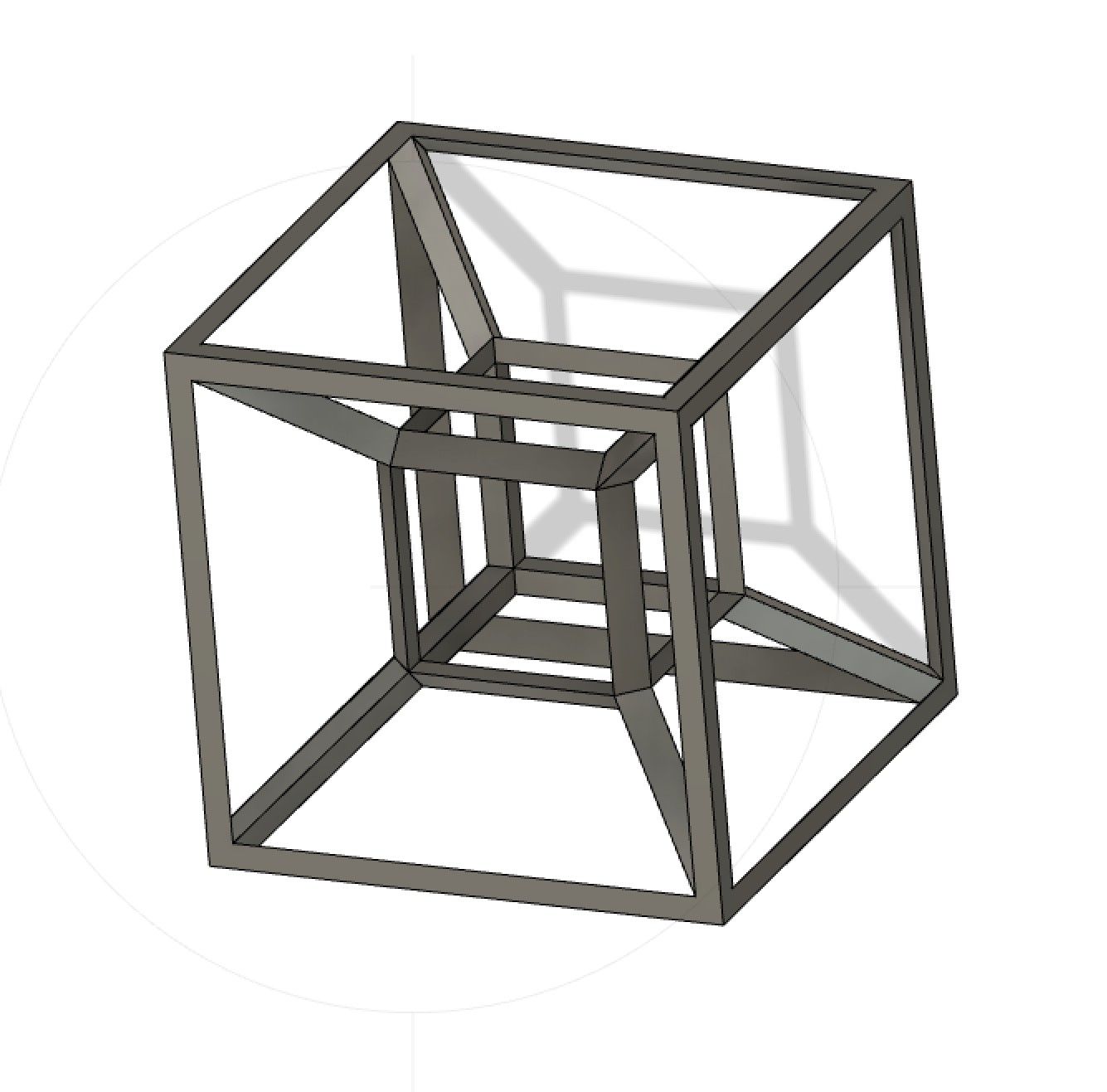 STL File Tesseract (Hypercube)・3D Printable Model To Download・Cults