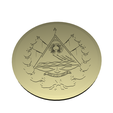 coin2.png Gold Coin - El Salvador Shield Design for 3D Printing