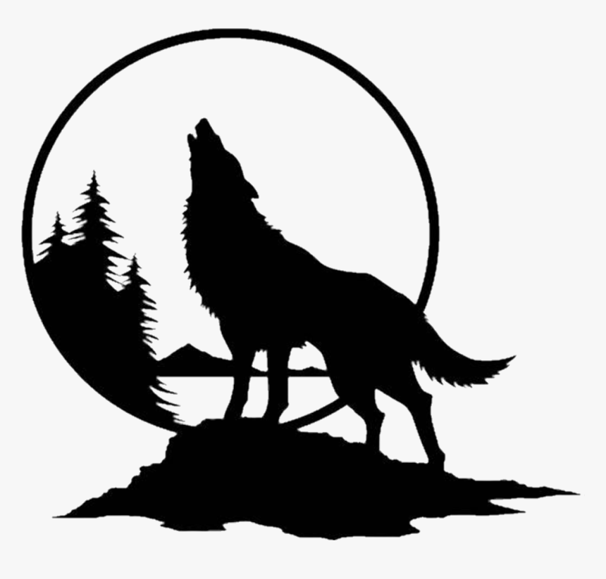 Wolf-5.0.png Download STL file Wolf and Moon wall art • 3D printer model, Jason_