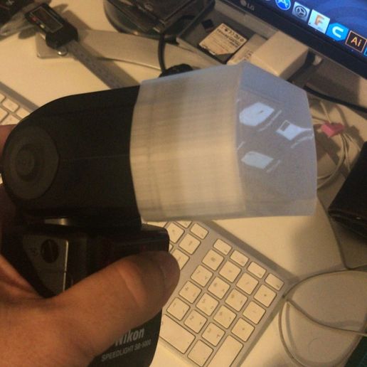 Free STL file Nikon SB5000 Flash diffuser・3D printer model to download