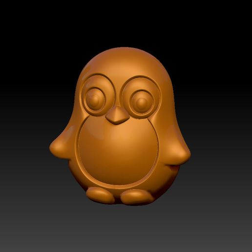 Cute Penguin Pendant-Ornament 3D model