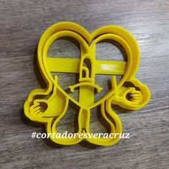 STL file Bad Bunny Heart Keychain・Model to download and 3D print