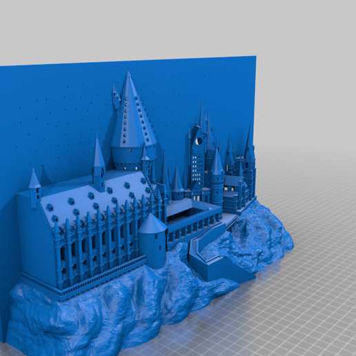 wholeSLA.png Hogwarts castle 3D pictureframe