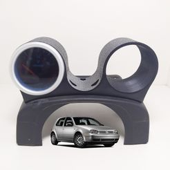Img10.jpg Fichier 3D Pod de jauge - Colonne de direction - VW Golf MK4・Design pour impression 3D à télécharger
