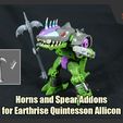 AlliconAddons_FS.jpg Horns and Spear Addons for Transformers Earthrise Quintesson Allicon