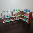 20230914_203357.jpg Modular Paint Rack - French Cleat with Removable Trays (Citadel Game Color & Vallejo Compatible).