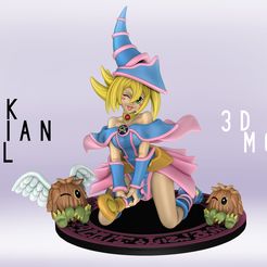 portada.jpg STL file Dark Magician Girl Figurine - Yu-Gi-Oh - SFW and NSFW 3D print model・Design to download and 3D print