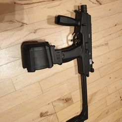 container_mp9-drummag-adaptor-3d-printing-239816.jpg 3D file airsoft mp9 drummag ADAPTOR・Template to download and 3D print