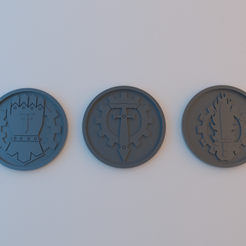 Tokens_40k_Titans.png Free STL file 40k Tokens - Titan Legions - 60mm x 4mm・3D printing template to download