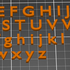 Alphabet.png STL file Alphabet with beveled edges・3D printer design to download