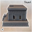 5.jpg Flat-roofed desert public building on platform with access stairs (14) - Canyon Sandy Landscape 28mm 15mm RPG DND Nomad Desertland African