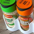 spice.png SPICE JAR AND COFFE JAR RACK MOUNTED HOLDER 3D PRINTED