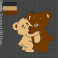 Bär_bild_Bambu2.png Cuddling / hugging bears ornament multicolor print