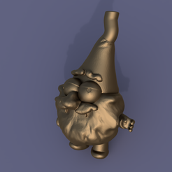 gnome_render.png STL file Gnome hookah Shisha mouthpiece Adaptador Cachimba forma de nomo・3D printing design to download, onasiis