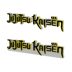 3.png Archivo STL LOGOTIPO/SIGNO 3D MULTICOLOR - Jujutsu Kaisen (2 Variantes)・Diseño de impresión en 3D para descargar