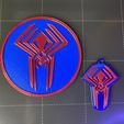 IMG_1782.jpg Spider-Man 2099 Coaster and Keychain