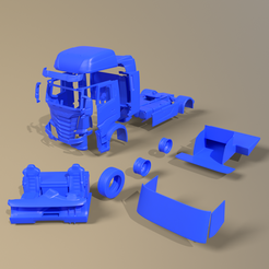 Vip A, STL file IVECO S WAY 2020 PRINTABLE CABIN TRUCK IN SEPARATE PARTS・3D printable design to download