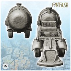 2.jpg STL file Steampunk sedan car with large rear power plant (2) - Future Sci-Fi SF Post apocalyptic Tabletop Scifi Wargaming Planetary exploration RPG Terrain・3D printing model to download