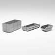 hook_lift_showcase.jpg 3D file Garbage pack - Set of 13 containers and bins in H0 scale・3D printable model to download