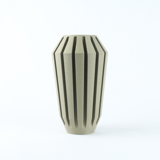 LSTL0065_Dream_4.png The Dream Modern Ribbed Vase STL File: 3D Print Home Decor (Digital Download)