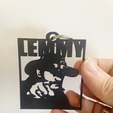 Lemmy Keychain Free STL 3D Printing 3D model Fichier 3D1.png Lemmy Keychain