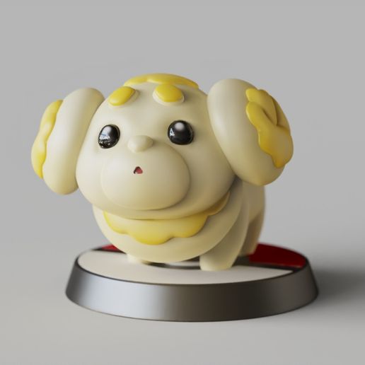 Fidough - LEGENDARY -POKEMON SCARLET AND VIOLET POKEDEX- FAN ART -  POKMON FIGURINE STL File for Cults