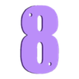 Chiffre 8.stl Chiffre Mural + V I P