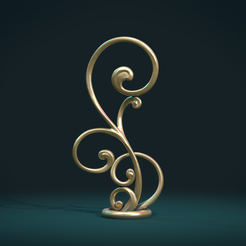 Plnt_II-03.png 3D file Plant sculpture II・3D print model to download