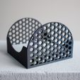 honeycomb-textured-memo-box.jpg Honeycomb Pencil Holder + Memo Storage Box - set