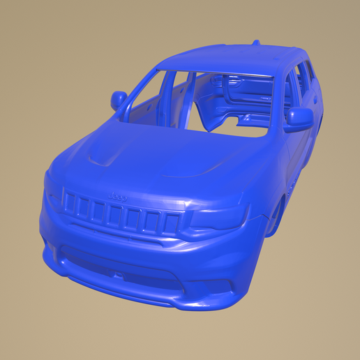🚗 Jeep Grand Cherokee Trackhawk 2018 Printable Car In Separate Parts ...