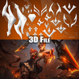 Evelynn-High-Noon-04.png Evelynn High Noon Accessories League of Legends STL files