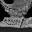 03.jpg 3D PRINTABLE MORTAL KOMBAT THE MOVIE DRAGON LOGO (1995) WITH ROCK BASE