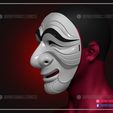 Money_Heist_Korea_Hahoetal_mask_STL_File_04.jpg Money Heist Korea Mask - Cosplay Costume Halloween