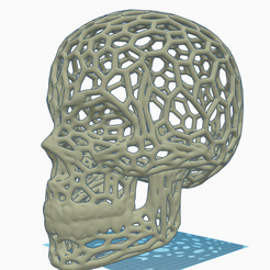 Снимок-экрана-2023-01-20-201611.png Fichier STL Crâne voronoï・Objet imprimable en 3D à télécharger