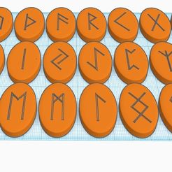Elder-Futhark-Runeset.jpg STL file Elder Futhark Runestones・3D printable design to download
