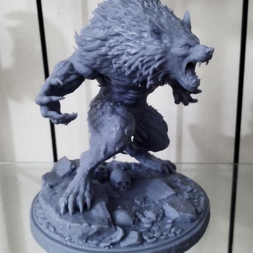 Ancestral Werewolf - Cursed Beast in Fury : Ultra Detailed STL Figure for 3D Printing