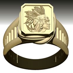 4.jpg Archivo STL Anillo indio joyas de plata oro imprimible modelo 3D・Diseño de impresora 3D para descargar