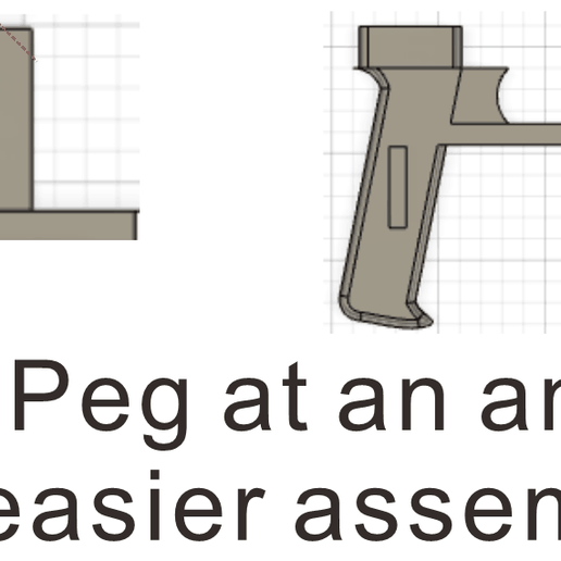 if Cut Peg at an angle for easier assembly 1/144 90mm Saldırı Tüfeği