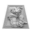 Goku bas-relief 1.5.jpg Goku dragon ball bas-relief CNC