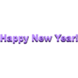 TIltedText_NewYear_Text.stl Geschnittener und gekippter Text V2 - anpassbar