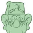 Stanley-Pines_e.png STL file Gravity fall Stanley Pines 90mm cookie cutter・3D print design to download