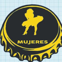 Baño-mujeres.jpg Файл STL Плакат для женской ванной комнаты・3D-печать дизайна для загрузки