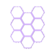 Set_of_9_Inverse.stl Minifig Hexagons - Extended Edition